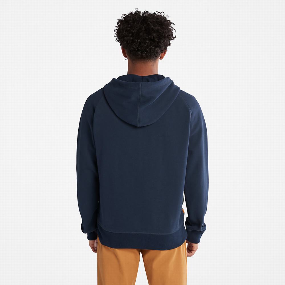 Timberland Exeter River Zip Kapüşonlu Sweatshirt Erkek Lacivert | TR-8204W