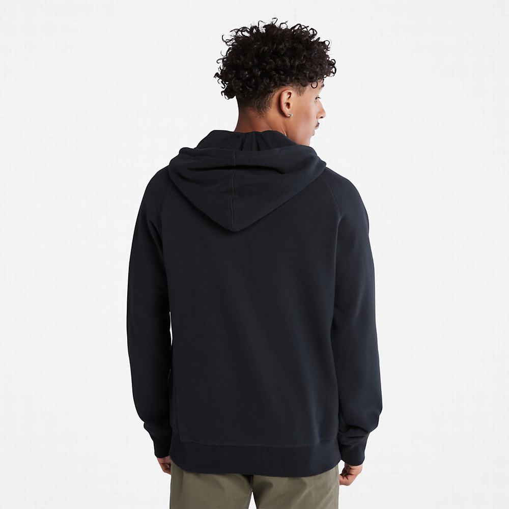 Timberland Exeter River Zip Kapüşonlu Sweatshirt Erkek Siyah | TR-9215E