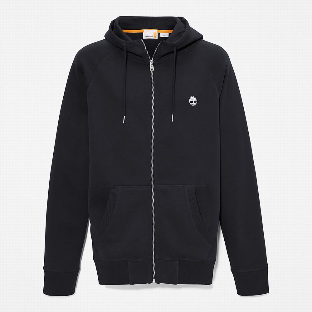 Timberland Exeter River Zip Kapüşonlu Sweatshirt Erkek Siyah | TR-9215E