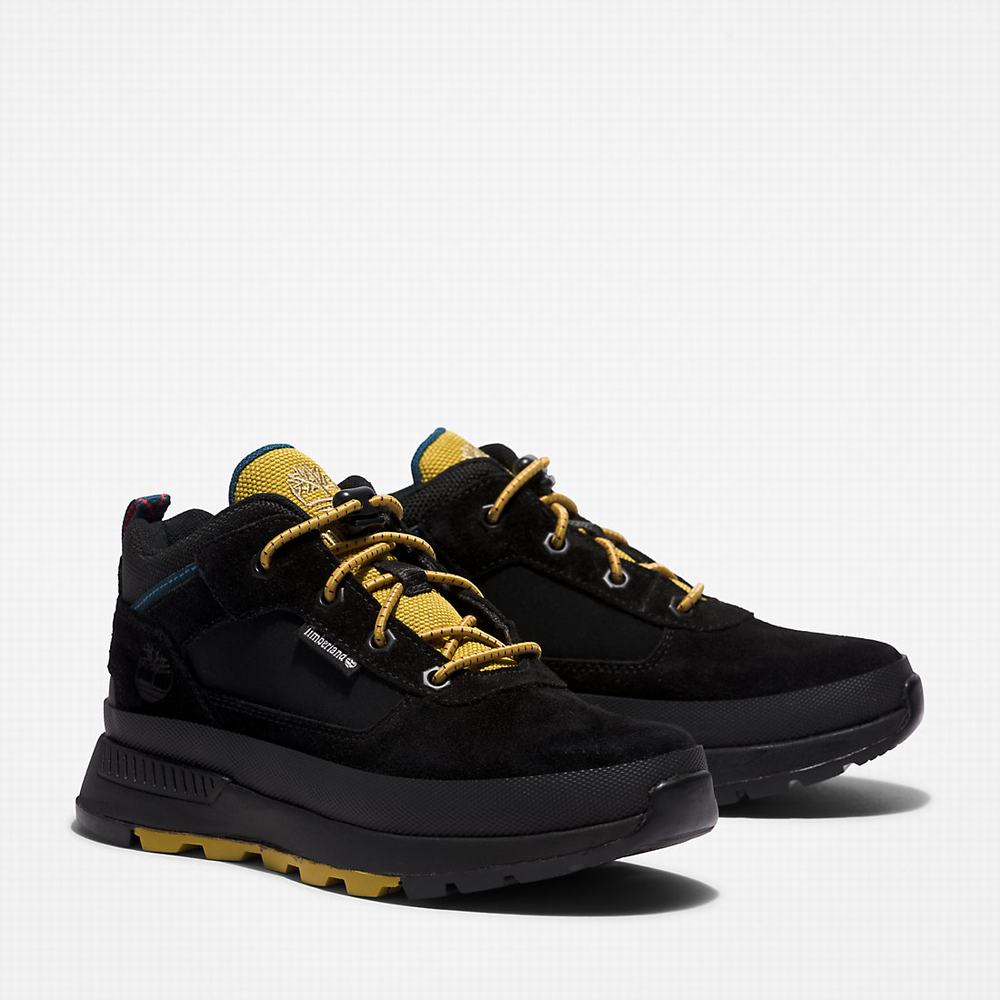 Timberland Field Trekker Leather Spor Ayakkabı Çocuk Siyah Beyaz | TR-7826G