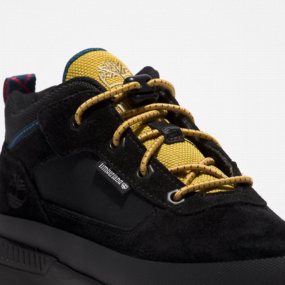 Timberland Field Trekker Leather Spor Ayakkabı Çocuk Siyah Beyaz | TR-7826G