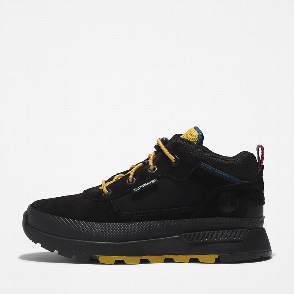 Timberland Field Trekker Leather Spor Ayakkabı Çocuk Siyah Beyaz | TR-7826G