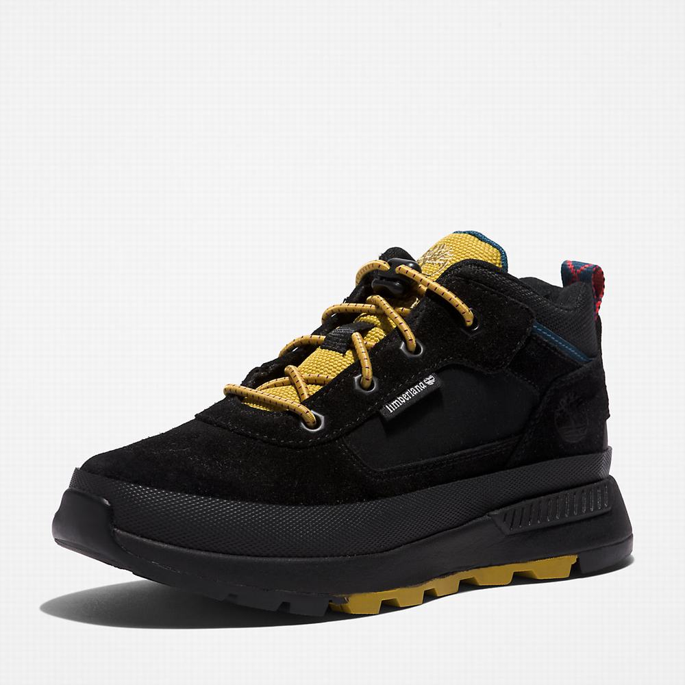 Timberland Field Trekker Leather Spor Ayakkabı Çocuk Siyah Beyaz | TR-7826G