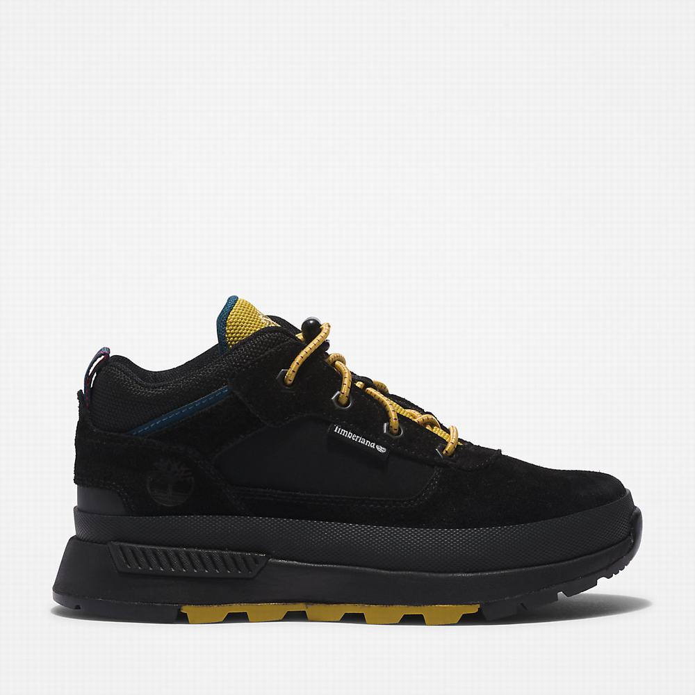 Timberland Field Trekker Leather Spor Ayakkabı Çocuk Siyah Beyaz | TR-7826G