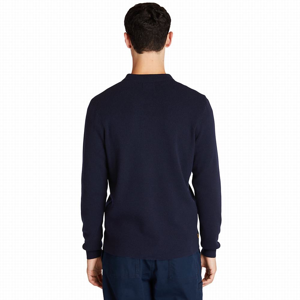Timberland Full-Zip Kazak Erkek Lacivert | TR-6540F
