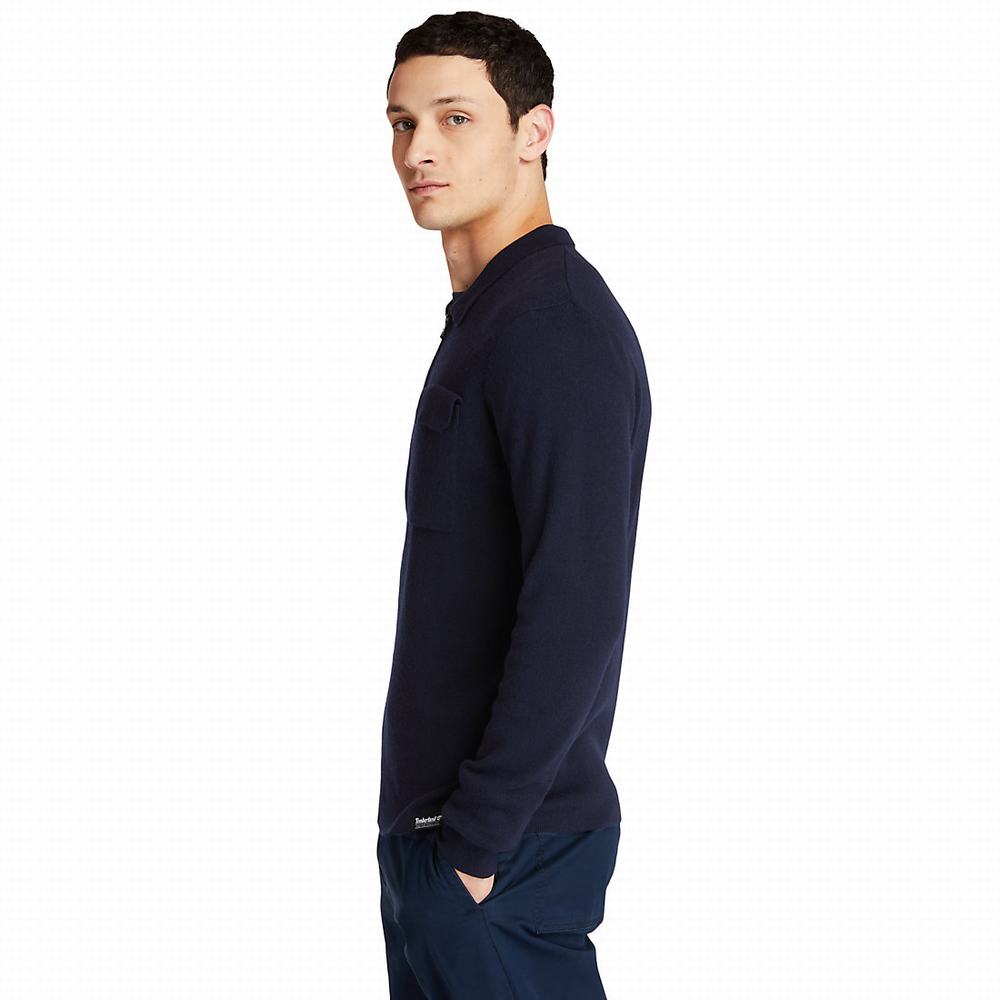 Timberland Full-Zip Kazak Erkek Lacivert | TR-6540F