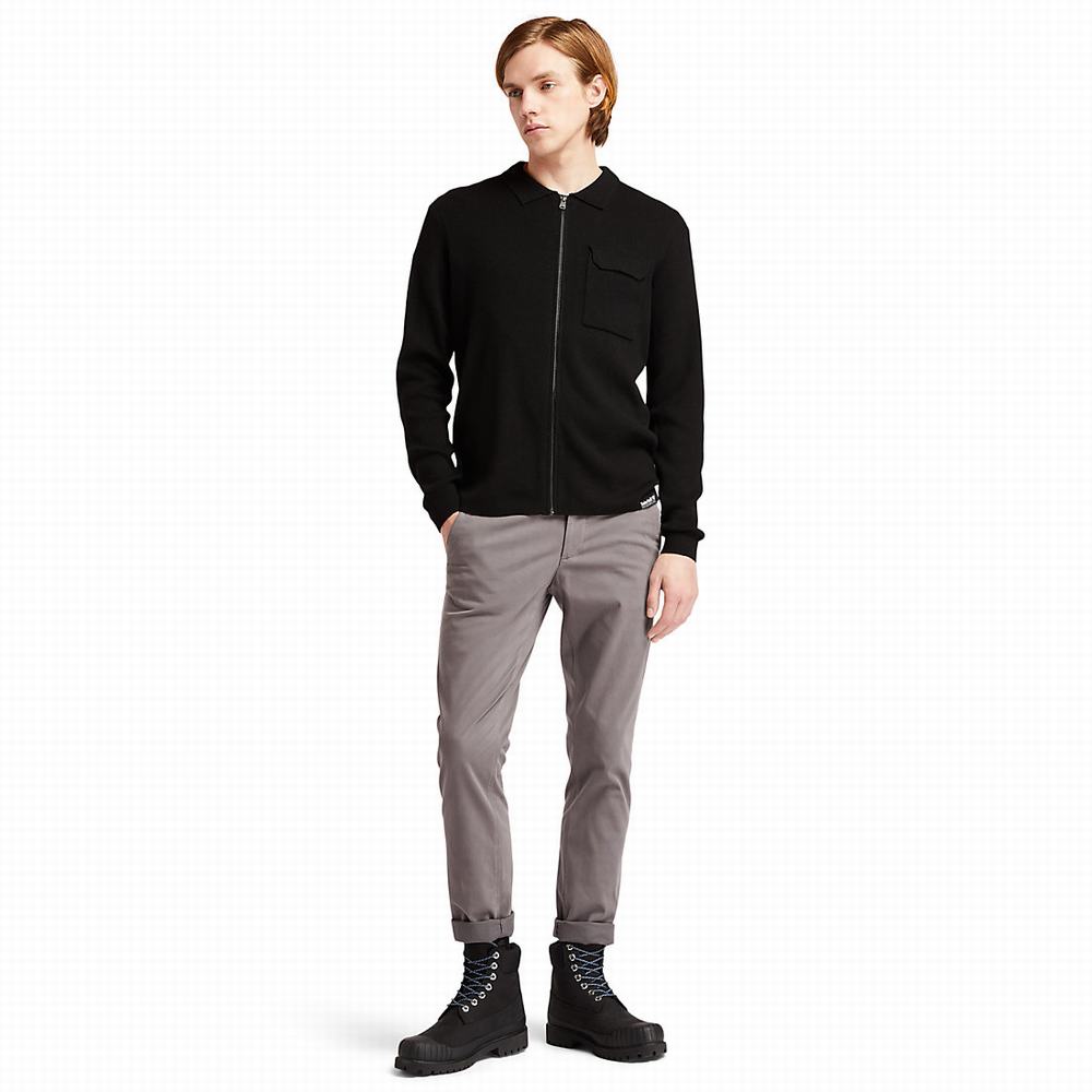 Timberland Full-Zip Kazak Erkek Siyah | TR-3527G