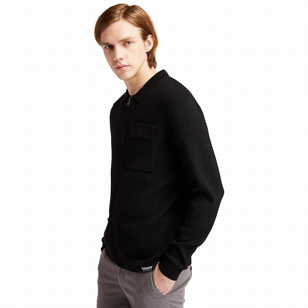 Timberland Full-Zip Kazak Erkek Siyah | TR-3527G