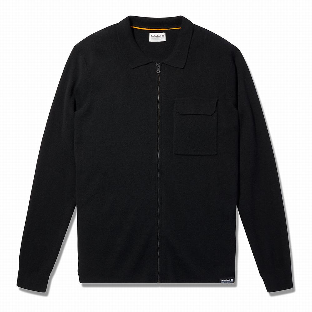 Timberland Full-Zip Kazak Erkek Siyah | TR-3527G