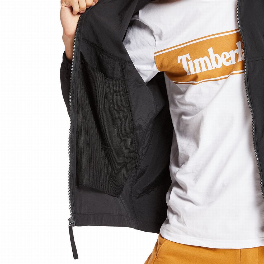 Timberland Full-Zip Windbreaker Rüzgarlık Erkek Siyah | TR-9463W