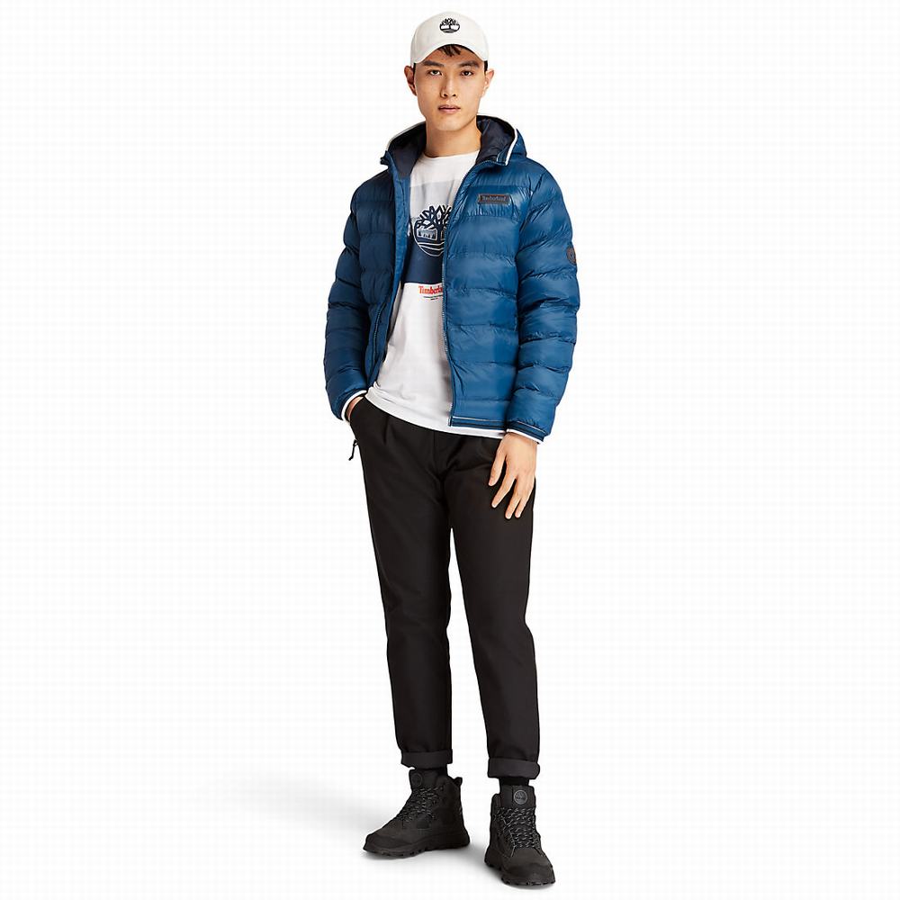 Timberland Garfield Kukuletalı Puffer Ceket Erkek Mavi | TR-4867K