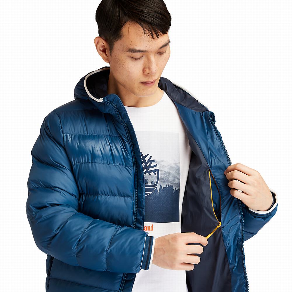 Timberland Garfield Kukuletalı Puffer Ceket Erkek Mavi | TR-4867K