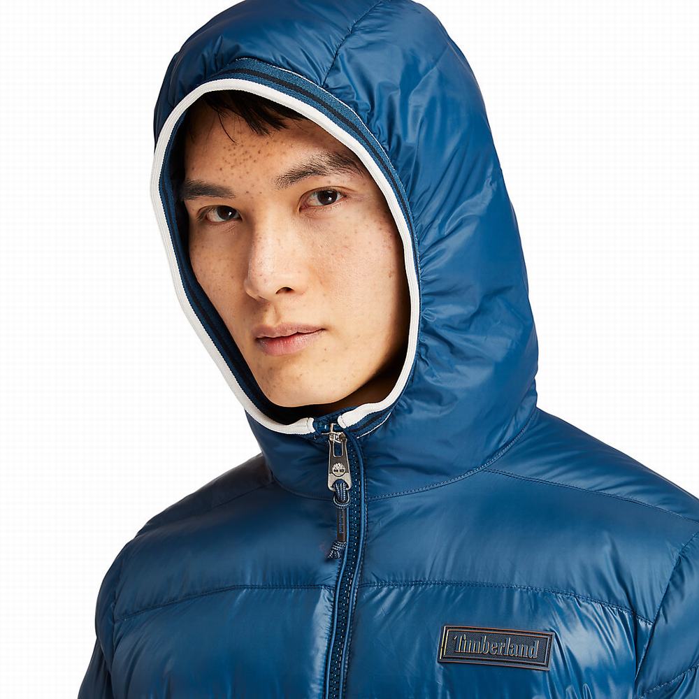 Timberland Garfield Kukuletalı Puffer Ceket Erkek Mavi | TR-4867K