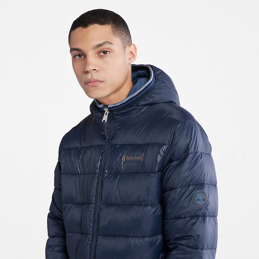 Timberland Garfield Kukuletalı Puffer Ceket Erkek Lacivert | TR-5694V
