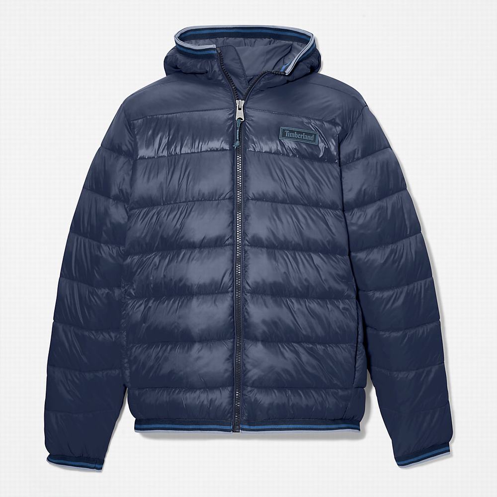 Timberland Garfield Kukuletalı Puffer Ceket Erkek Lacivert | TR-5694V