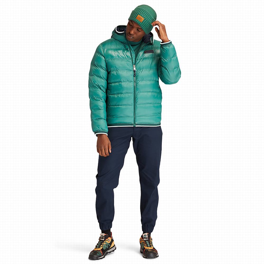 Timberland Garfield Kukuletalı Puffer Ceket Erkek Yeşil | TR-9480Z