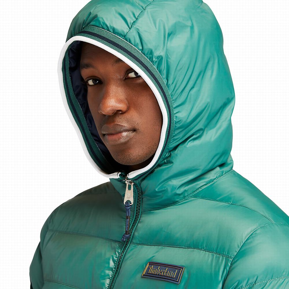 Timberland Garfield Kukuletalı Puffer Ceket Erkek Yeşil | TR-9480Z