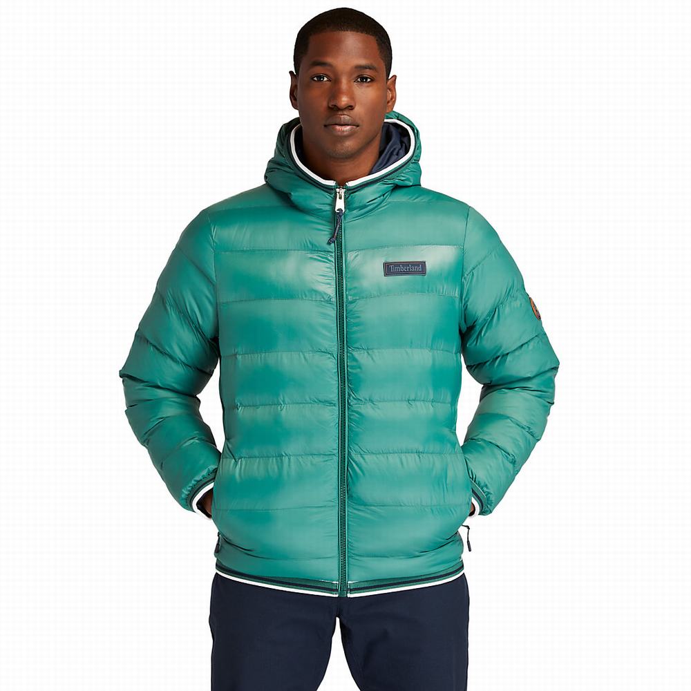 Timberland Garfield Kukuletalı Puffer Ceket Erkek Yeşil | TR-9480Z