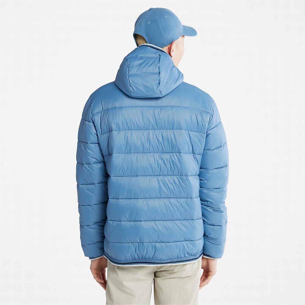 Timberland Garfield Midweight Kukuletalı Puffer Ceket Erkek Mavi | TR-5703Z