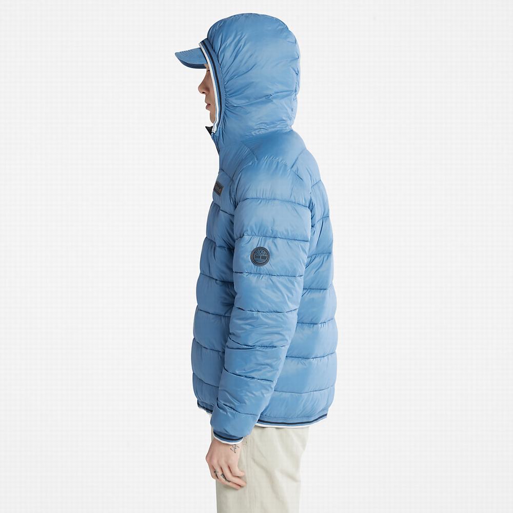 Timberland Garfield Midweight Kukuletalı Puffer Ceket Erkek Mavi | TR-5703Z