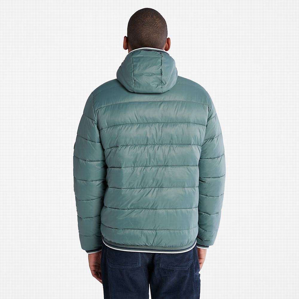 Timberland Garfield Midweight Kukuletalı Puffer Ceket Erkek Yeşil | TR-5796C