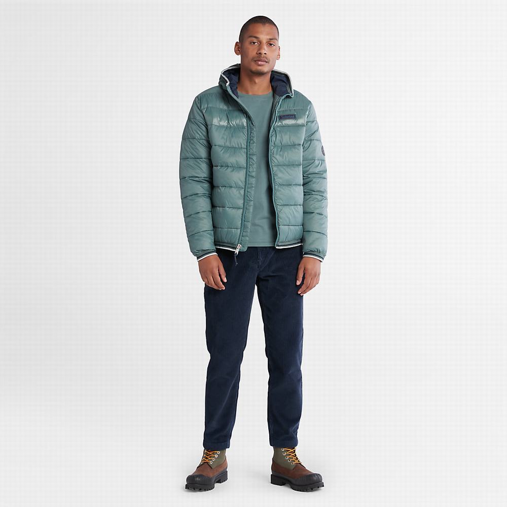 Timberland Garfield Midweight Kukuletalı Puffer Ceket Erkek Yeşil | TR-5796C