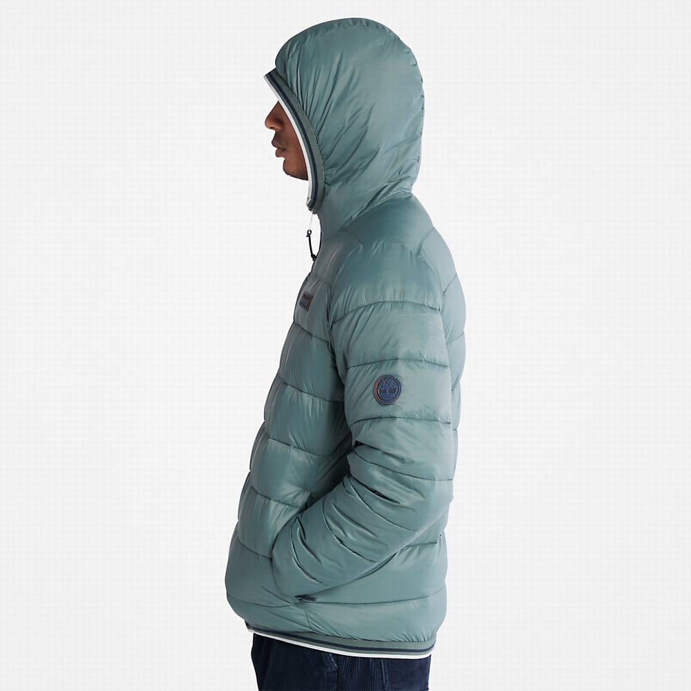 Timberland Garfield Midweight Kukuletalı Puffer Ceket Erkek Yeşil | TR-5796C