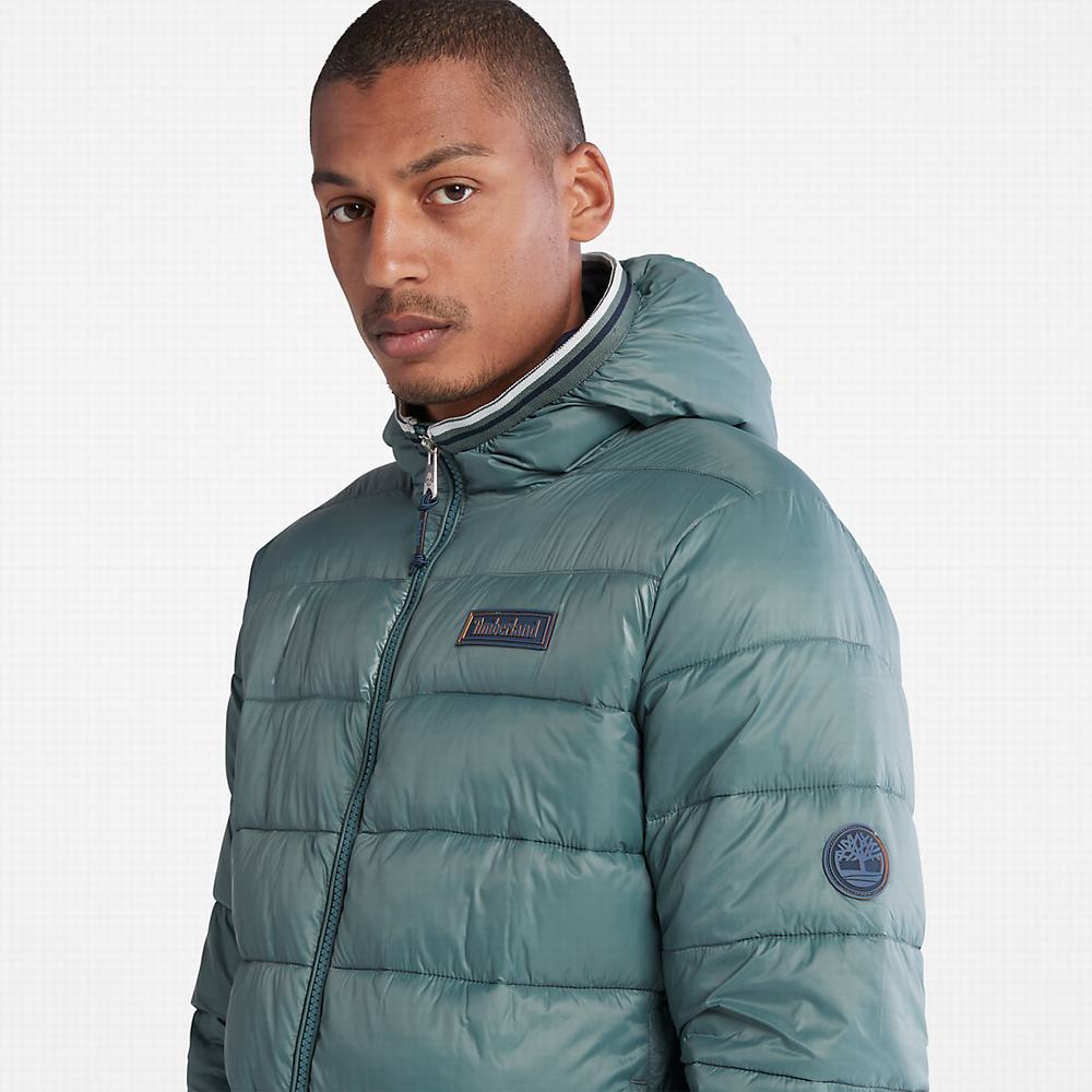 Timberland Garfield Midweight Kukuletalı Puffer Ceket Erkek Yeşil | TR-5796C