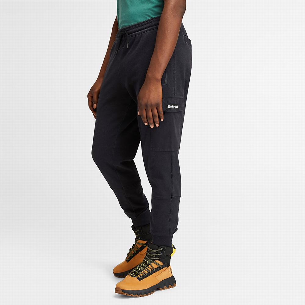 Timberland Garment-Dyed Cargo Sweatpants Pantolon Erkek Siyah | TR-6837M