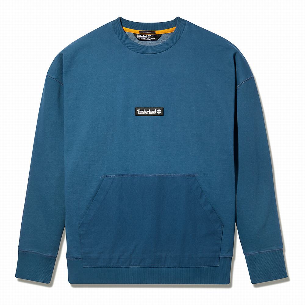 Timberland Garment-Dyed Graphic Tişörtü Erkek Mavi | TR-2086P