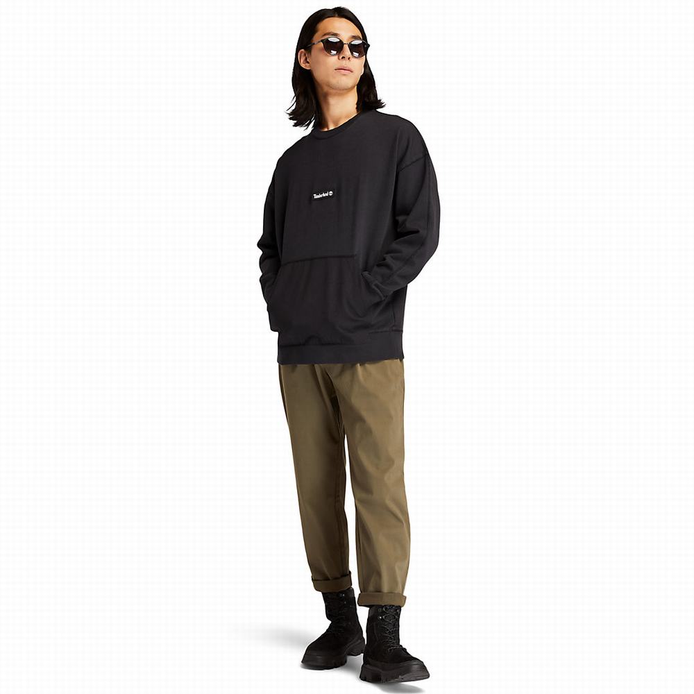 Timberland Garment-Dyed Graphic Tişörtü Erkek Siyah | TR-9854U