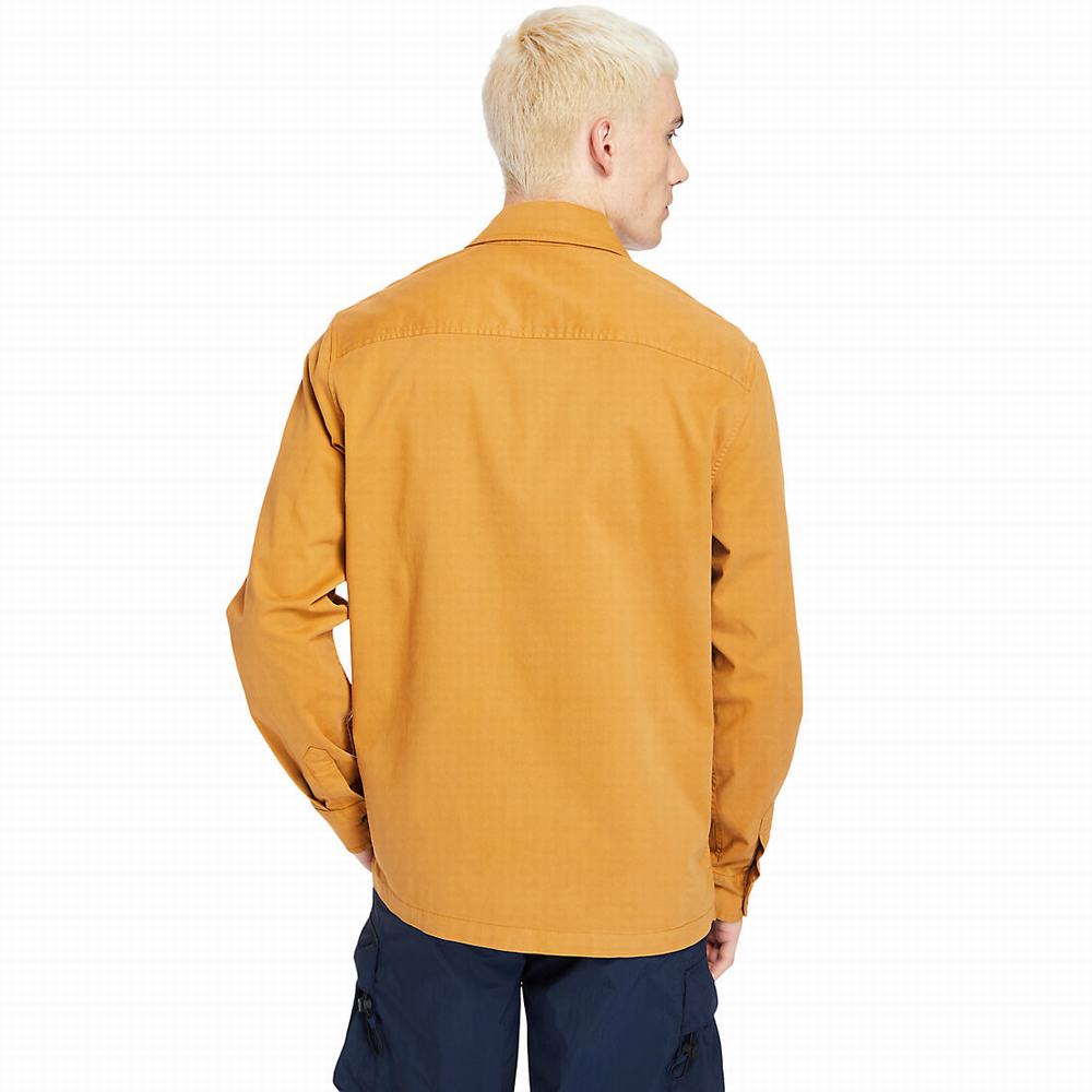 Timberland Garment-Dyed Twill Gömlek Erkek Turuncu | TR-7315P