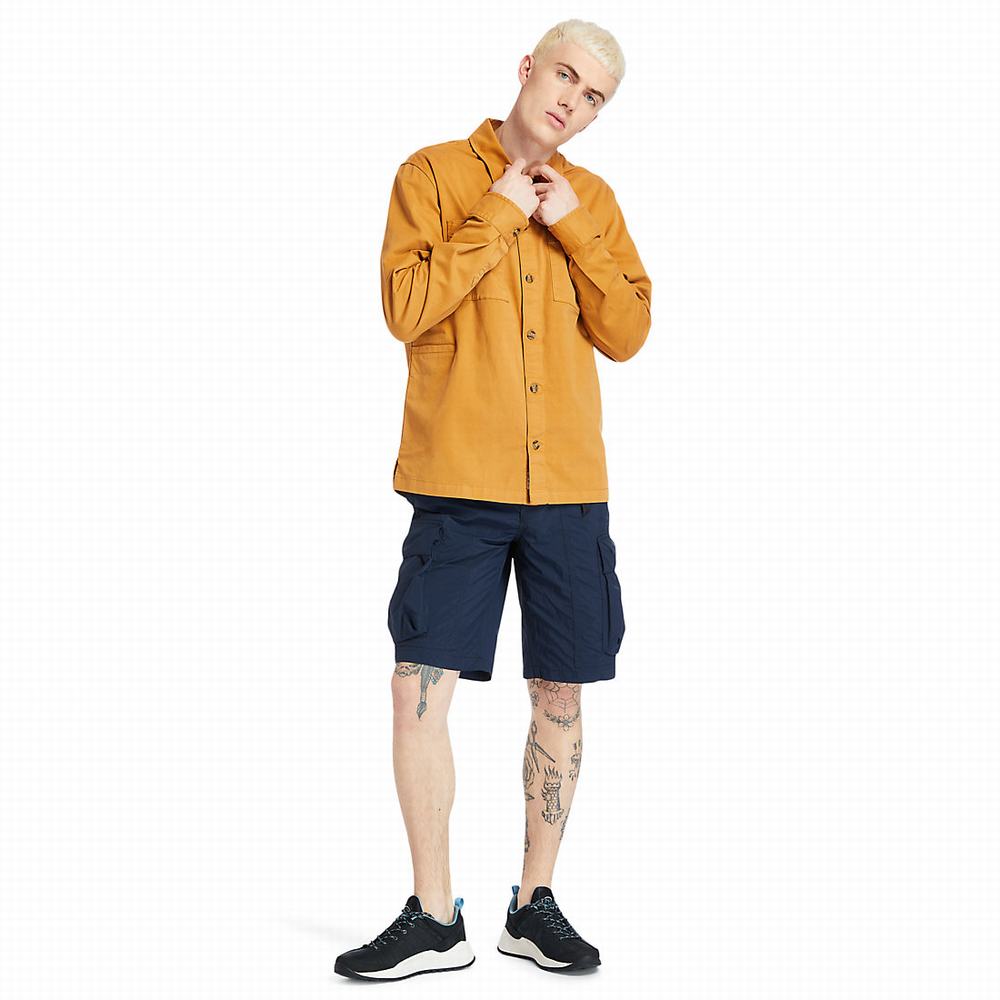 Timberland Garment-Dyed Twill Gömlek Erkek Turuncu | TR-7315P