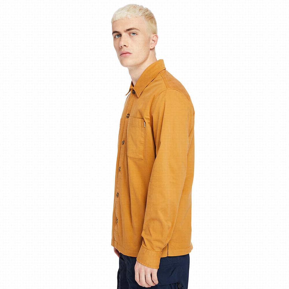 Timberland Garment-Dyed Twill Gömlek Erkek Turuncu | TR-7315P