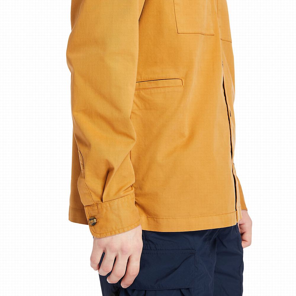 Timberland Garment-Dyed Twill Gömlek Erkek Turuncu | TR-7315P