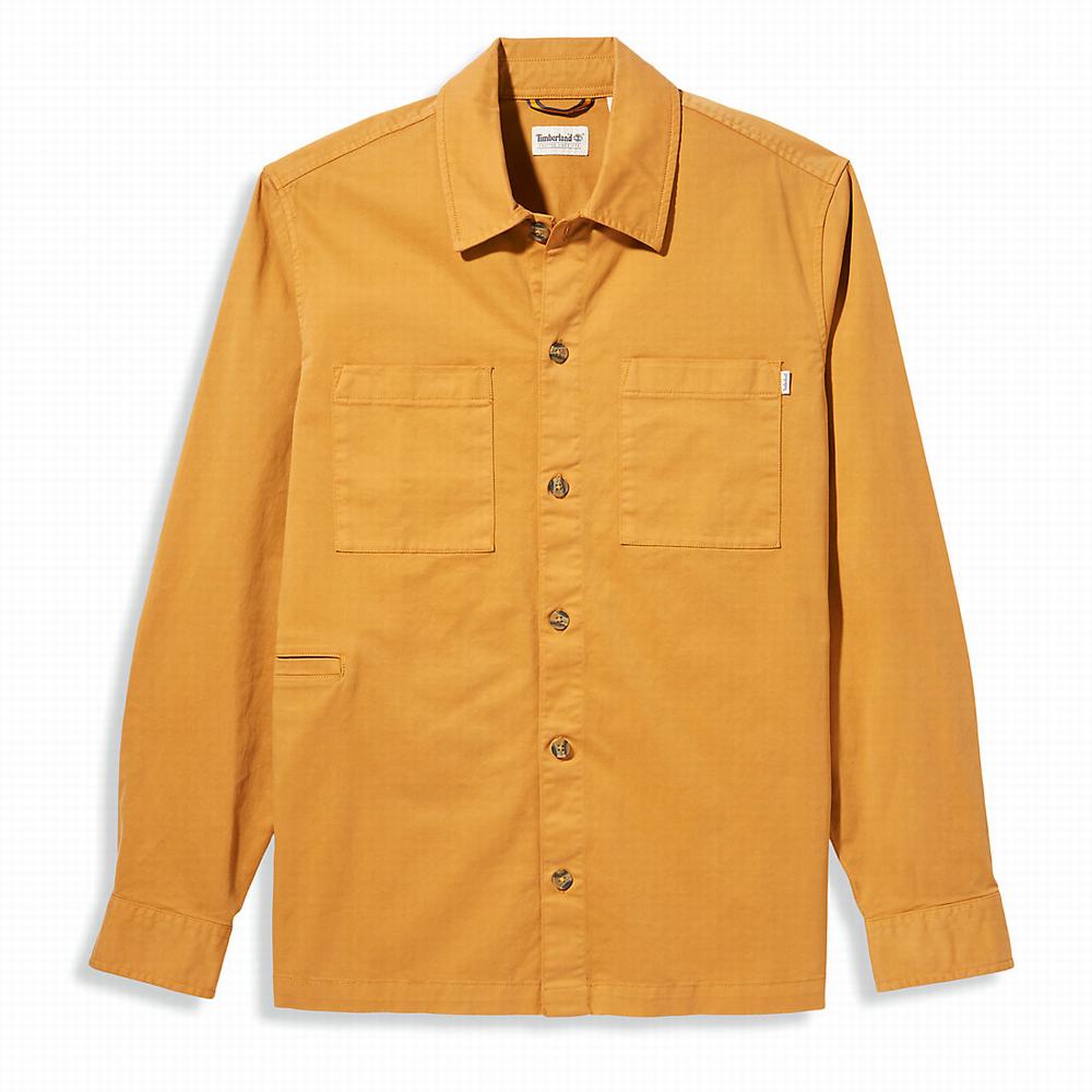 Timberland Garment-Dyed Twill Gömlek Erkek Turuncu | TR-7315P