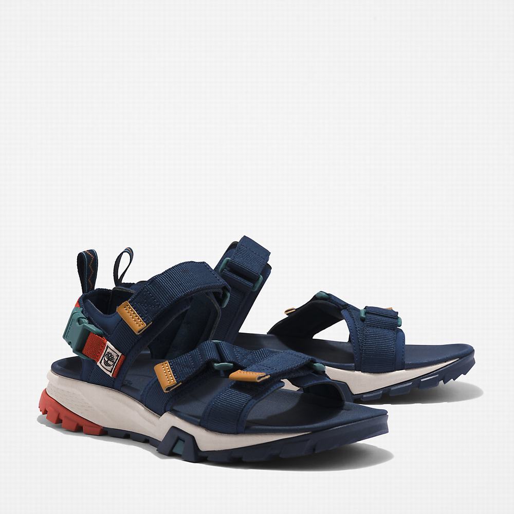 Timberland Garrison Yürüyüş Webbing-strap Sandalet Erkek Lacivert | TR-2839Y