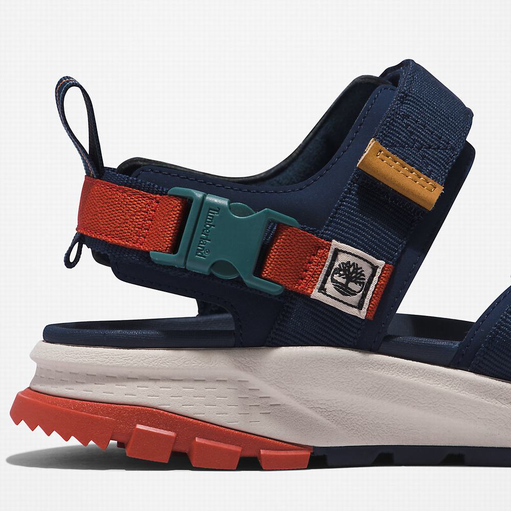 Timberland Garrison Yürüyüş Webbing-strap Sandalet Erkek Lacivert | TR-2839Y