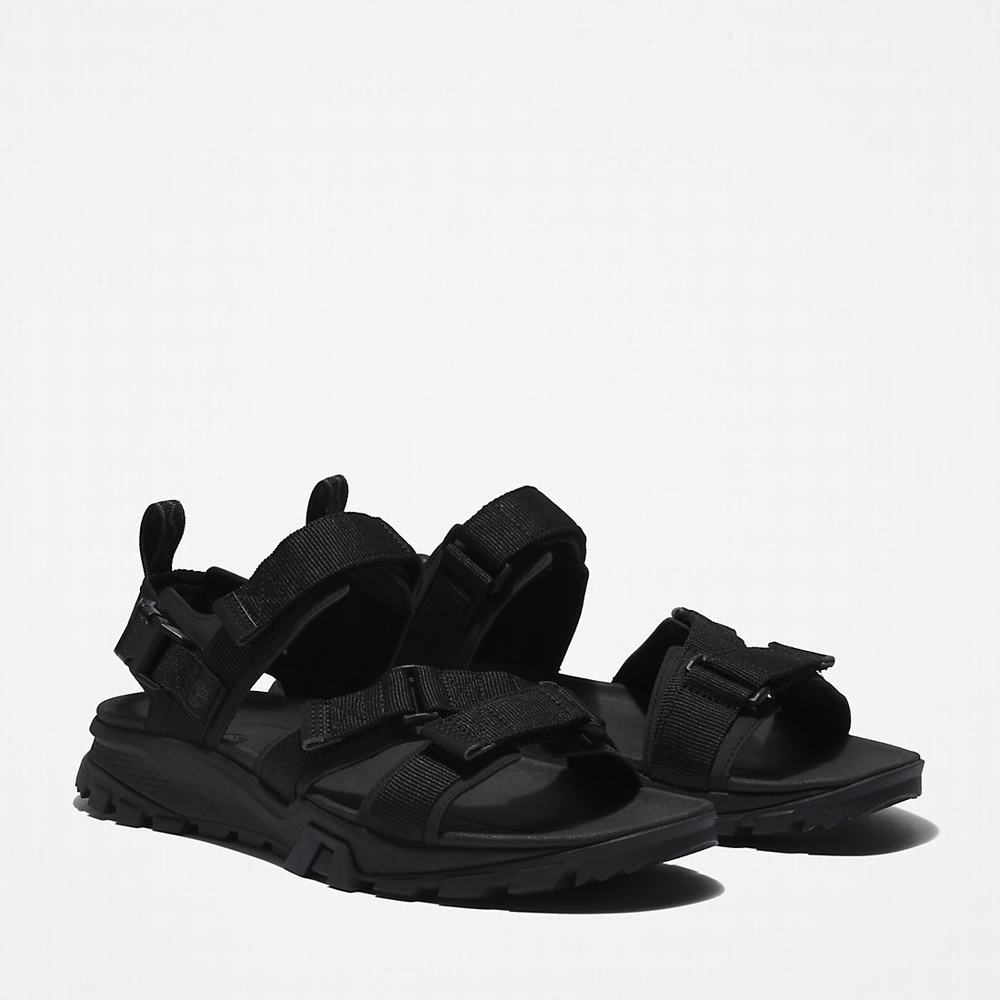 Timberland Garrison Yürüyüş Webbing-strap Sandalet Erkek Siyah | TR-3651T