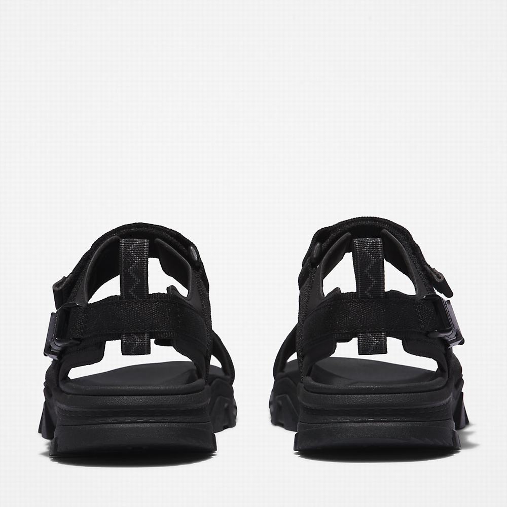 Timberland Garrison Yürüyüş Webbing-strap Sandalet Erkek Siyah | TR-3651T