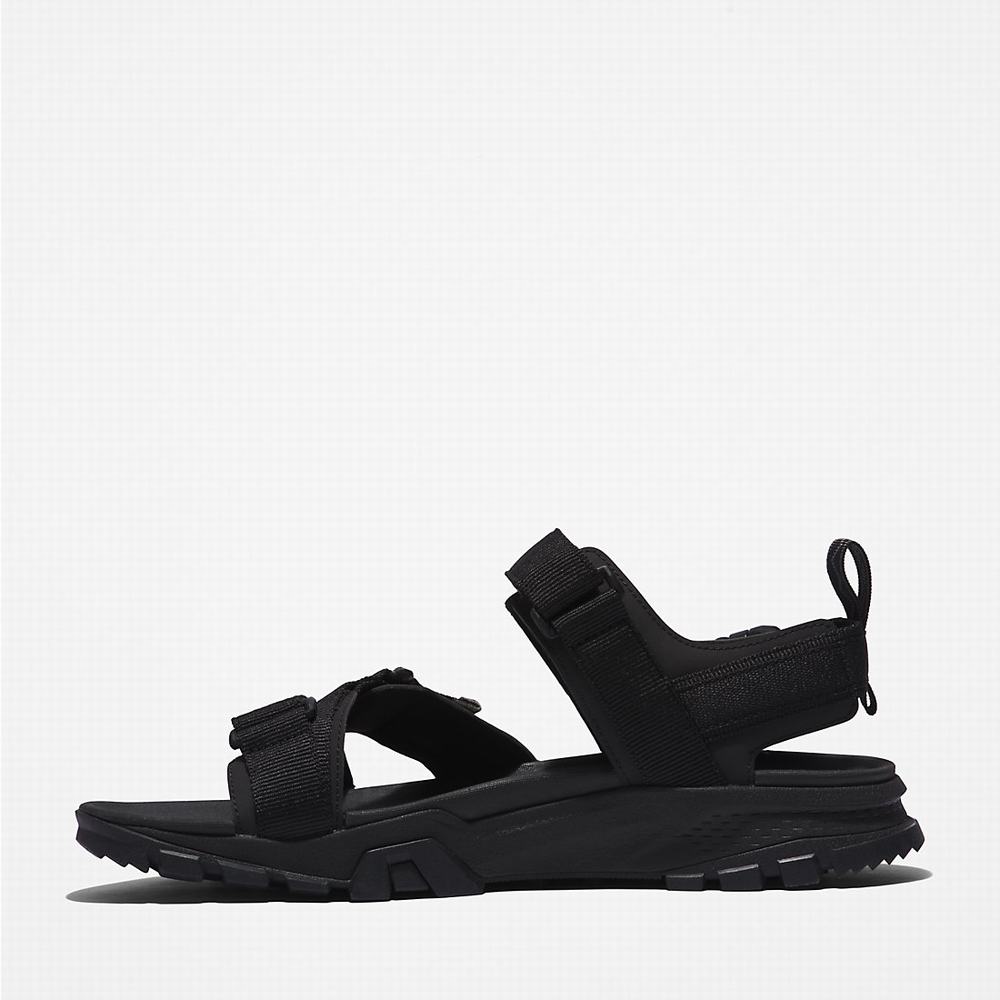 Timberland Garrison Yürüyüş Webbing-strap Sandalet Erkek Siyah | TR-3651T