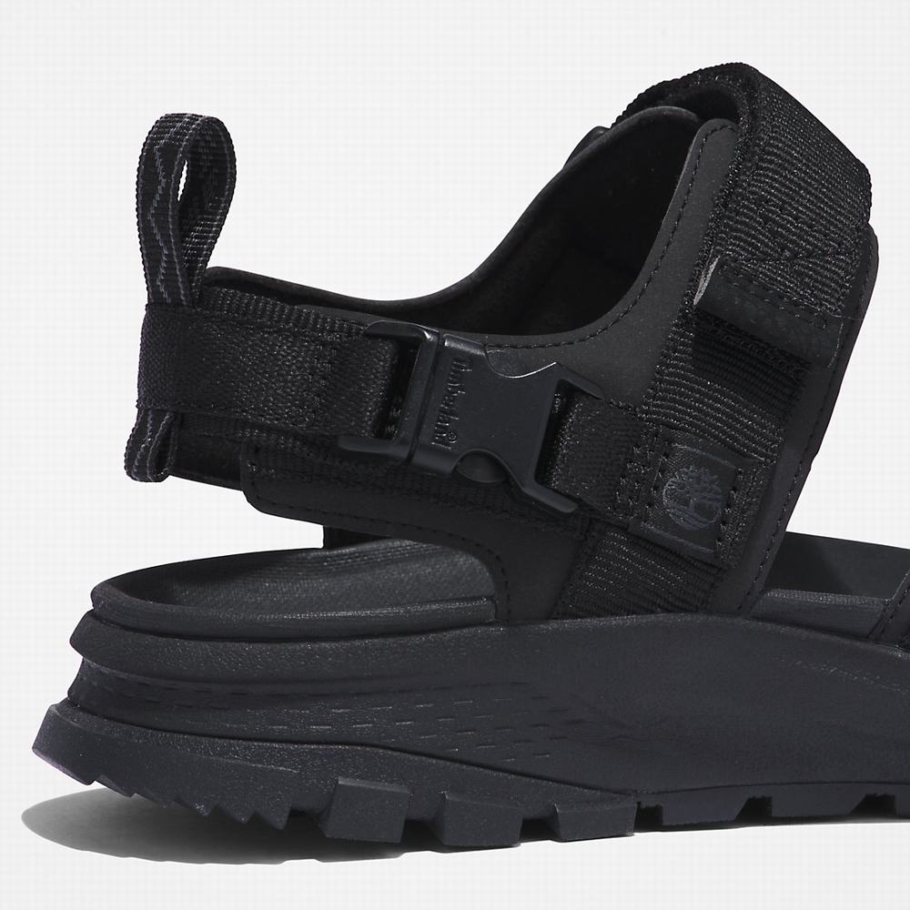 Timberland Garrison Yürüyüş Webbing-strap Sandalet Erkek Siyah | TR-3651T
