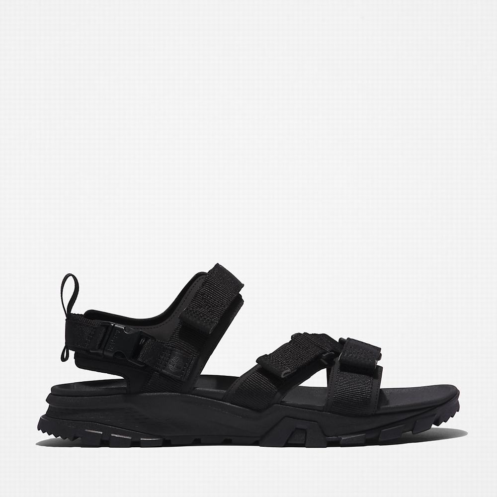Timberland Garrison Yürüyüş Webbing-strap Sandalet Erkek Siyah | TR-3651T
