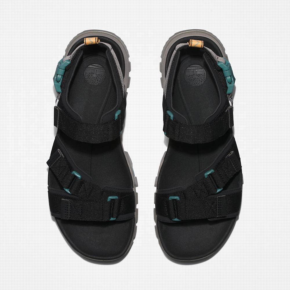 Timberland Garrison Yürüyüş Webbing-strap Sandalet Erkek Siyah | TR-6819R