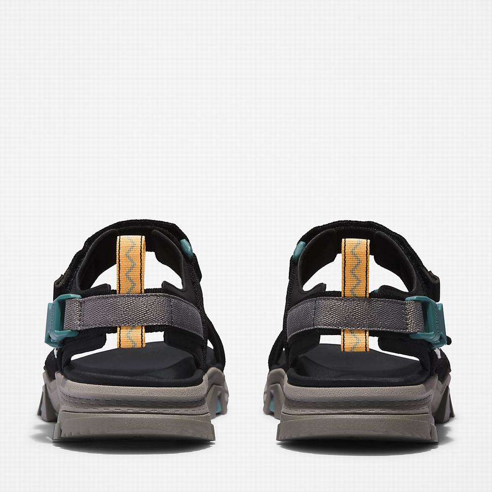 Timberland Garrison Yürüyüş Webbing-strap Sandalet Erkek Siyah | TR-6819R