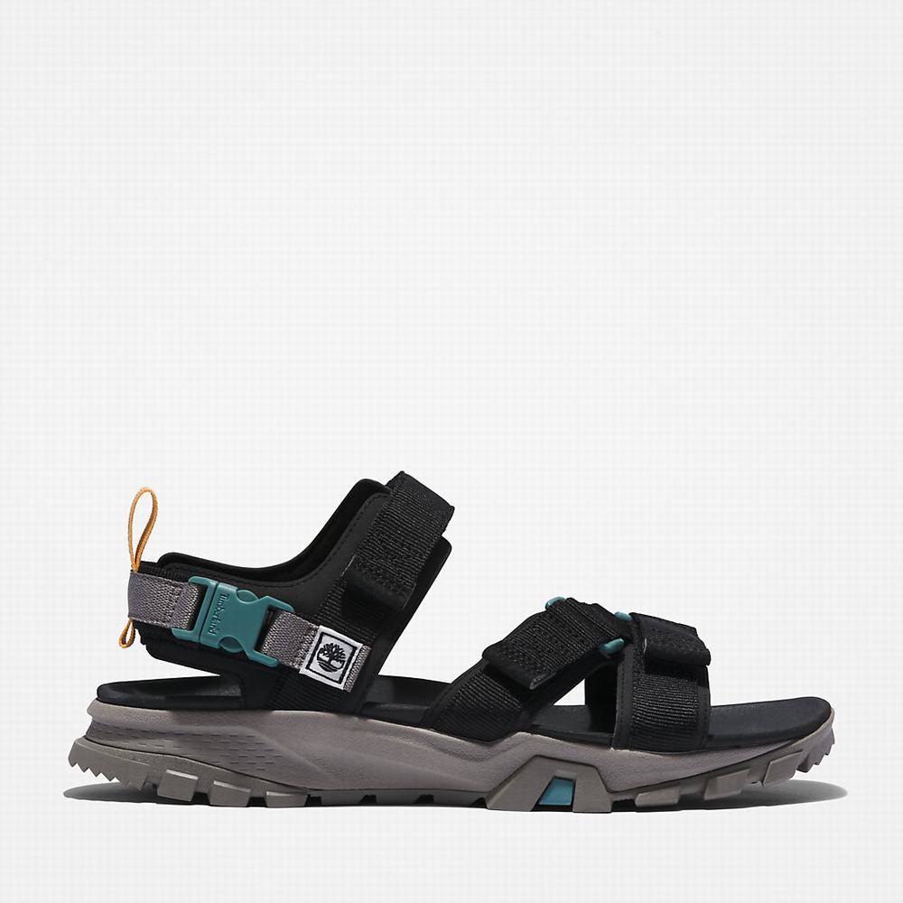 Timberland Garrison Yürüyüş Webbing-strap Sandalet Erkek Siyah | TR-6819R