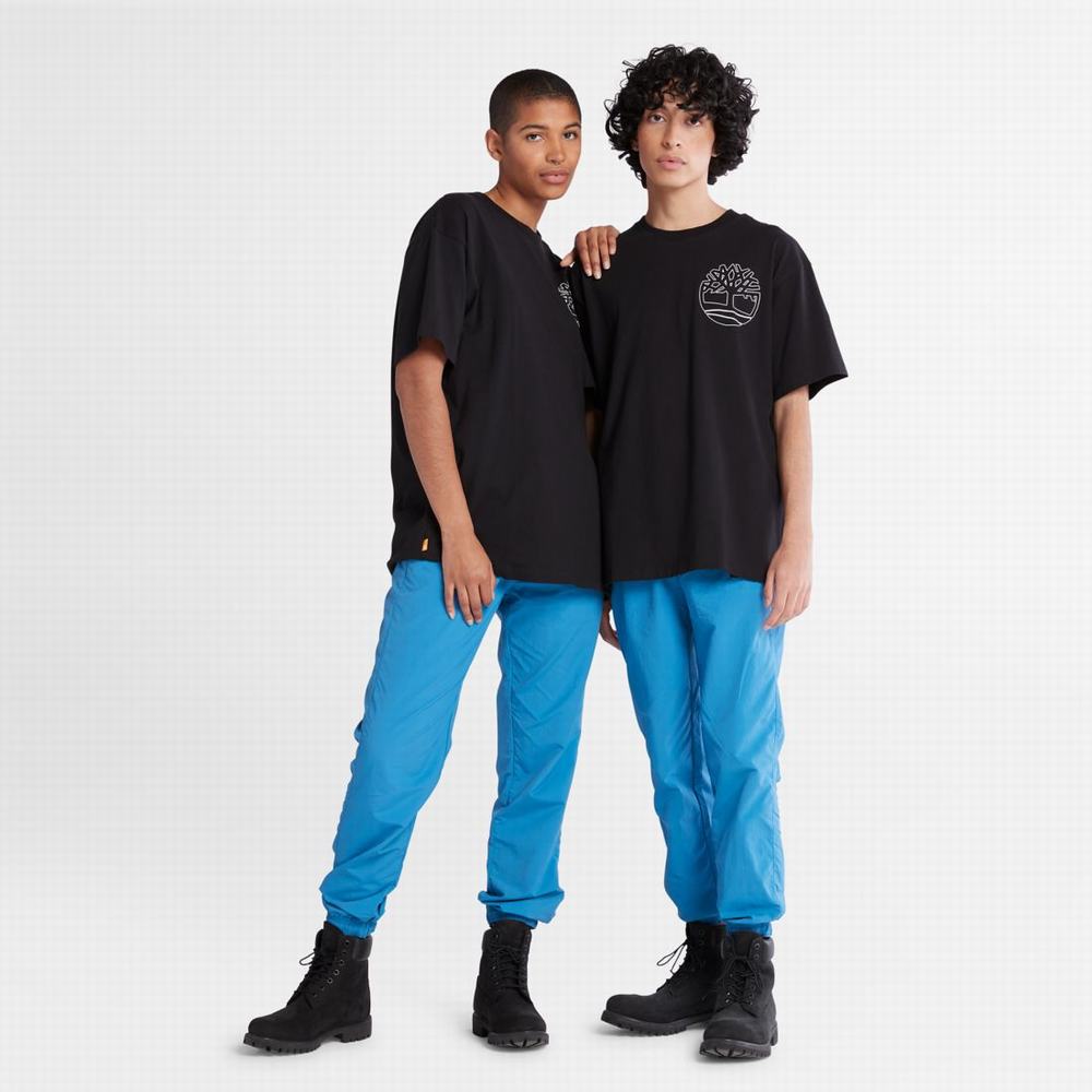 Timberland Graphic-Logo Tişört Kadın Siyah | TR-9072S