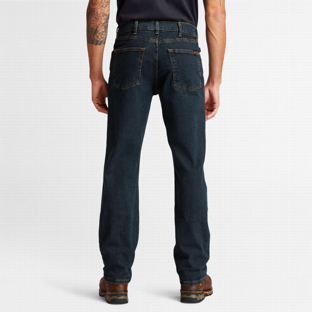 Timberland Grit-N-Grind Flex Denim İş Kot Pantolon Erkek Koyu | TR-9824H