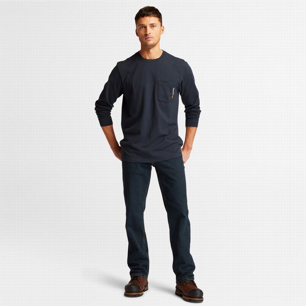 Timberland Grit-N-Grind Flex Denim İş Kot Pantolon Erkek Koyu | TR-9824H