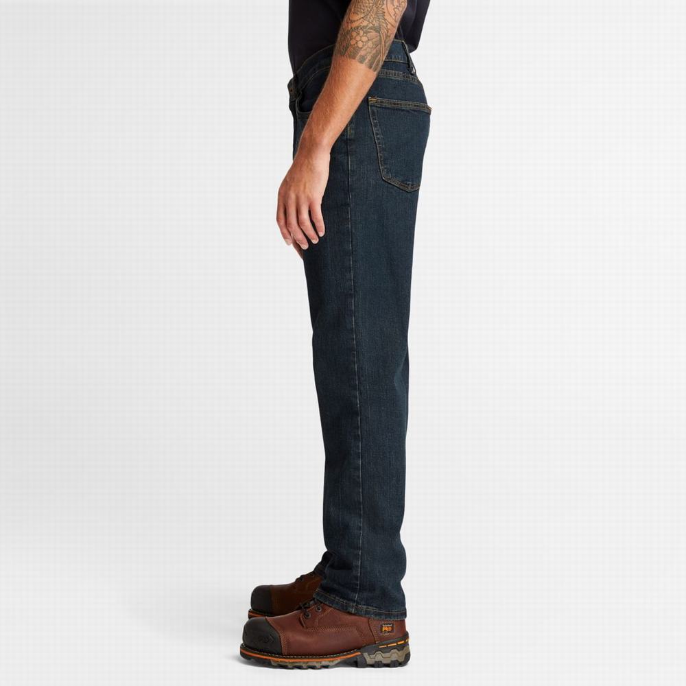 Timberland Grit-N-Grind Flex Denim İş Kot Pantolon Erkek Koyu | TR-9824H